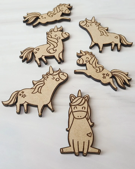 Color-Me-Magnets | Unicorn Magnets Wood