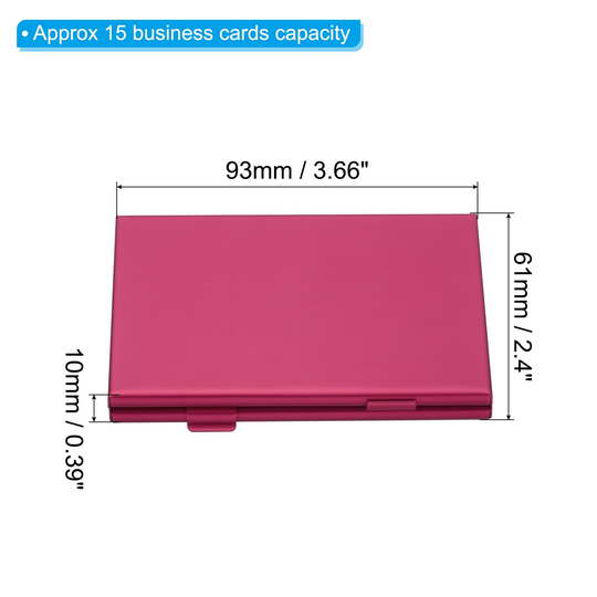 Double-Layer Metal Business Card Holder, Aluminum Name Cards Case