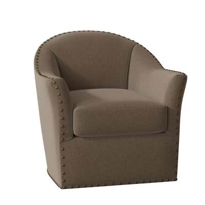 Bosley 34" Wide Swivel Barrel Chair