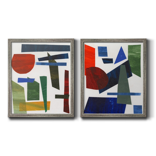 Colorful Shapes II Premium Framed Canvas - Ready to Hang - Multi-Color