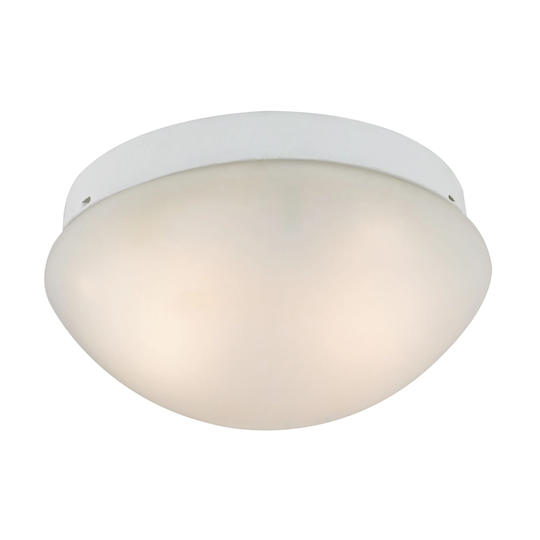 Cornerstone 2 Light Mushroom Flush mount In White