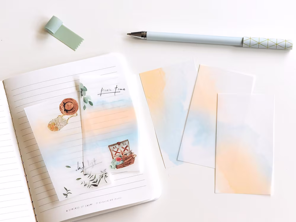 Mu Dyeing Tracing Paper Pack Light Blue Morning