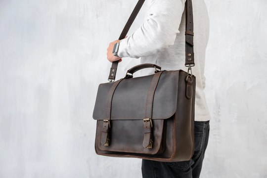 Leather Briefcase Backpack, Convertible Briefcase, Satchel Backpack Men, Briefcase Men, Leather Messenger Bag, Leather Office Bag, Business Bag