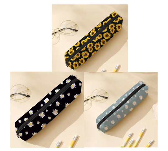 Daisy Pencil Case | Cosmetic Bag Sunflower Student Floral