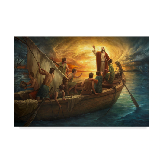 Howard Lyon 'From Fear to Faith' Religious Gallery-wrapped Canvas Art - Multi-color
