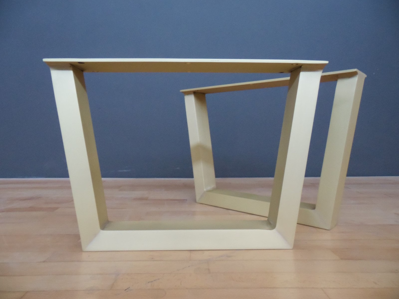 Brass Dining Table Legs, 12" Trapezoid 20'' Widht Gold