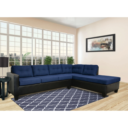 Kayville L-Shaped Plush Upholstered Sectional Sofa