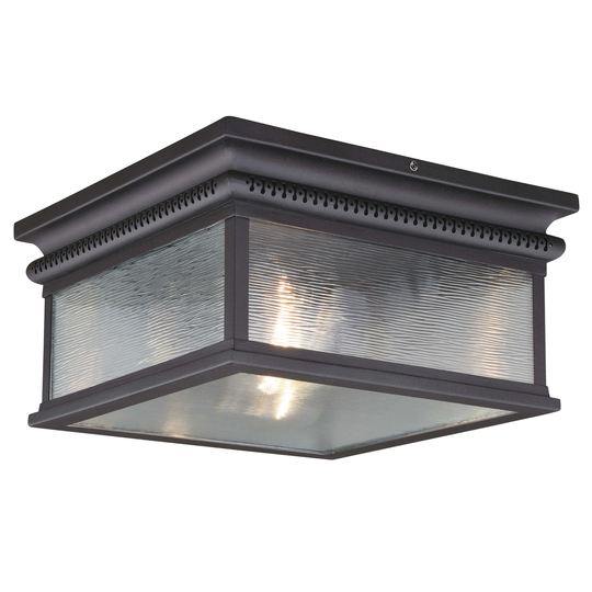 Vaxcel Lighting Cambridge 2 Light 12" Wide Outdoor Flush Mount Square