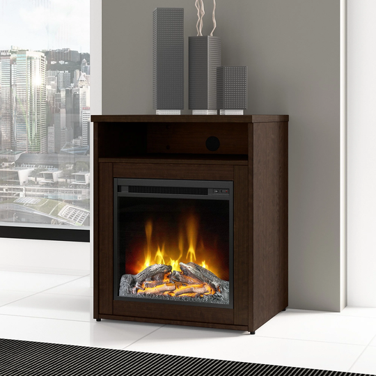 Series C 24W Electric Fireplace with Shelf by Bush Business Furniture