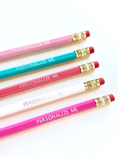 Personalized Pencils Set Of 5 Gift For Teacher Kids Back To School Baby Shower Birthday Party Christmas Stuffer Idea