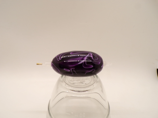 Diamond Painting Pen, Purple, White, Swirl, Egg Shaped Mini, Acrylic