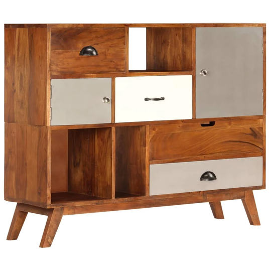 vidaXL Sideboard 45.2"x13.7"x33.8" Solid Acacia Wood