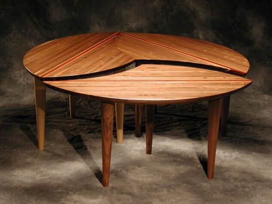 Solid Hardwood Sectional Coffee Table