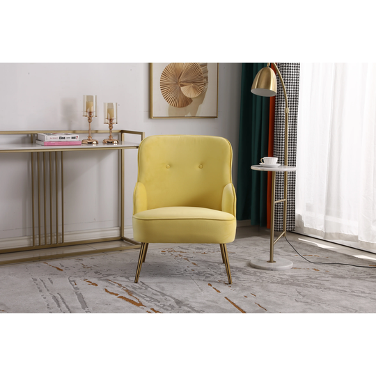 Nordic style Modern Velvet Wide Accent Chair Side Chair