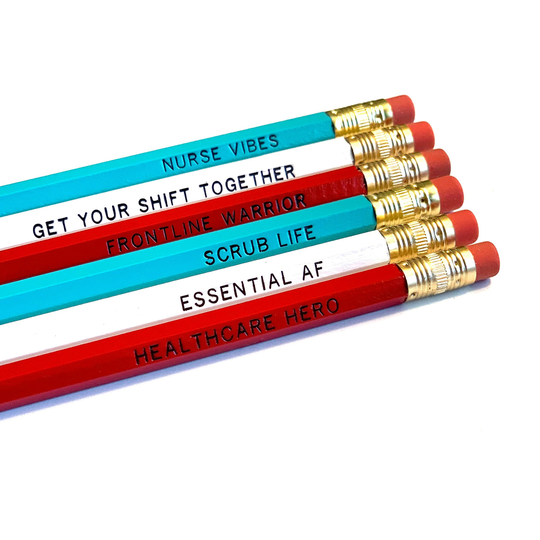 Nurse Vibes Pencil Set - Of 6 Pencils