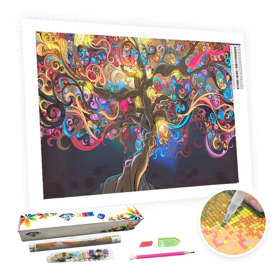5D Diy Square Round Diamond Painting Kit Full Drill-Tree Of Life-Diy By Number Rhinestone Pasted For Home Wall Decor