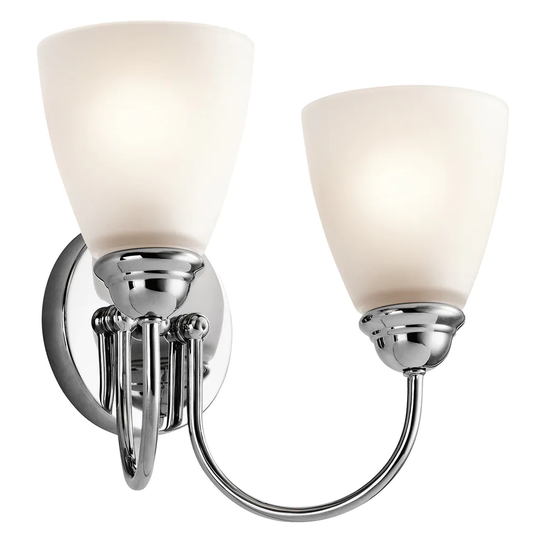 Kichler Lighting Jolie Collection 2-light Chrome Bath/Vanity Light