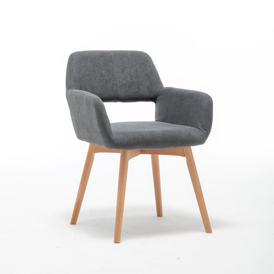 GTU Furniture 2pcs Modern Velvet Wood Leg Arm Accent Chair for Bedroom Living room set