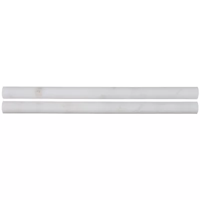 Arabescato Carrara 12 x 0.75 Honed Pencil Rail Tile Trim