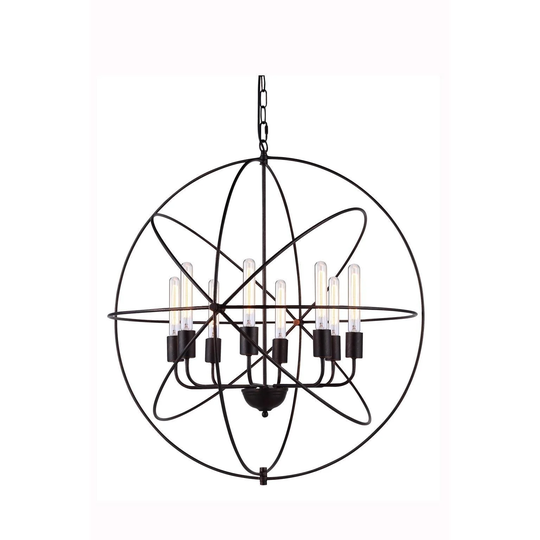 Elegant Lighting Vienna Collection 1453 Pendant lamp with Dark Bronze Finish