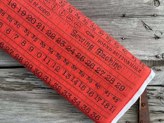 J. Wecker Frisch Fabric She Who Sews Riley Blake Designs Measuring Tape Design