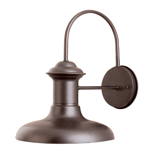 Maxim Bronze Wharf Aluminum 1-light Shade Outdoor Wall Mount Light