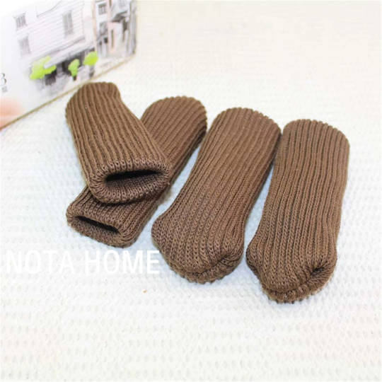 Solid Color Chair Leg Socks 16Pc/24Pc/32Pc Set, Handmade Knitting Cover For Chair/Table Leg/Door Handle, Non-Slip Leg/Feet Sock Covers