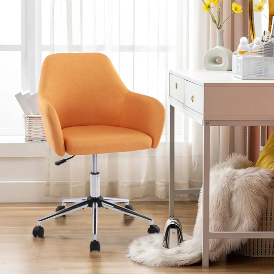 Orange Home Office Chair Swivel Adjustable Task Chair
