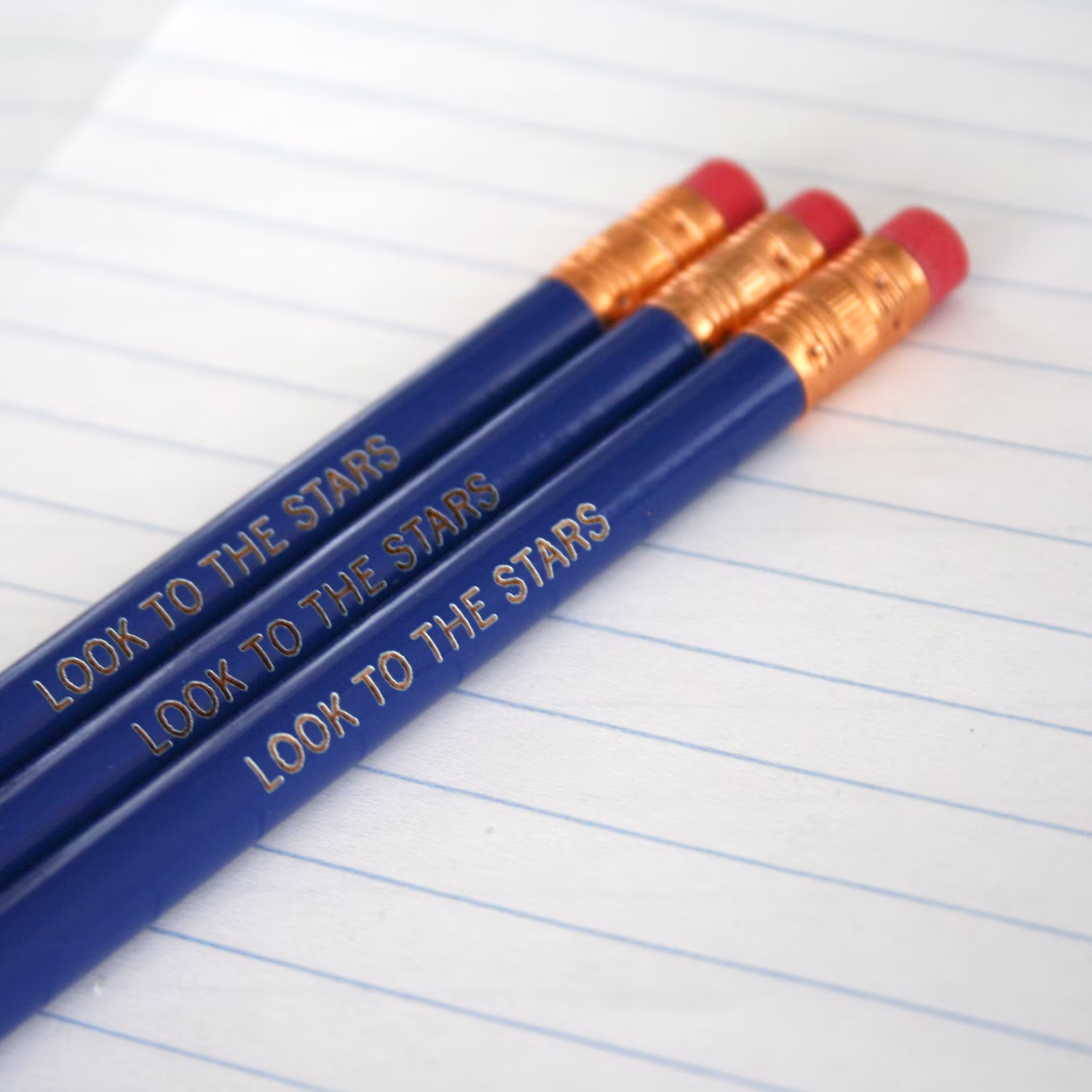 Look To The Stars Midnight Blue Pencil Set Three 3. Grad Gift