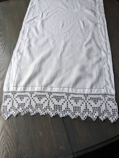 White Linen Table Runner
