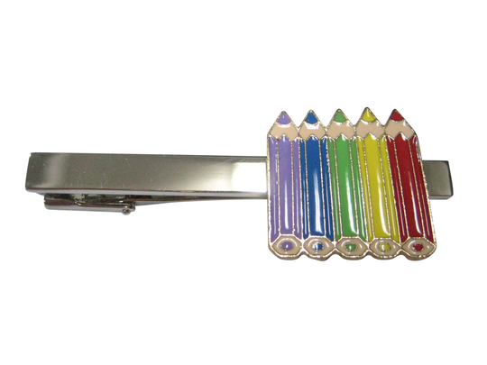 Colorful Set Of Color Pencils Tie Clip