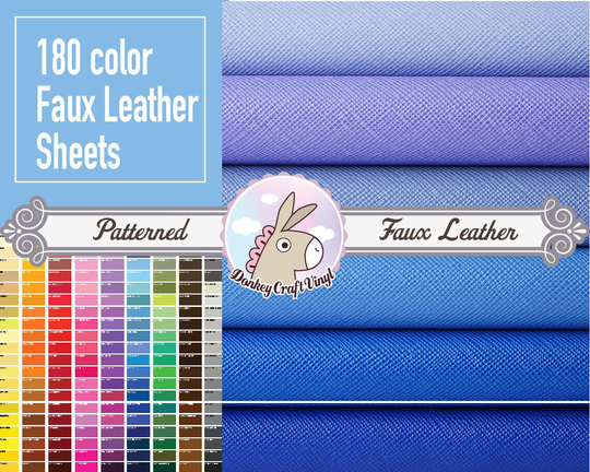 180 Color Faux Leather Sheets, Earring | Purse Hair Bow Sheet