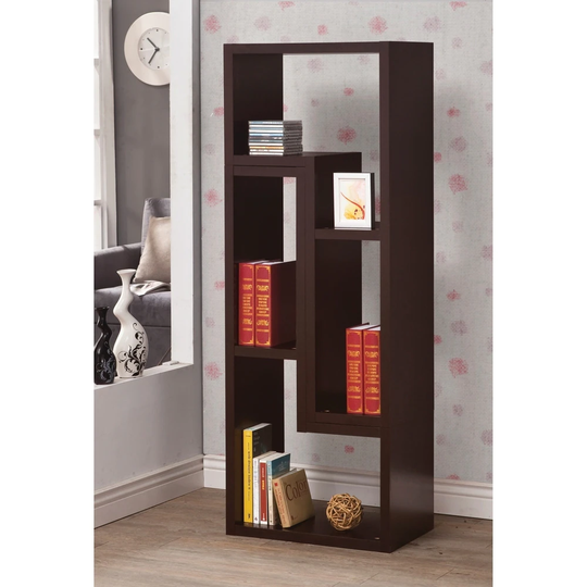 Porch & Den Janae Cappucinno-finished Bookcase