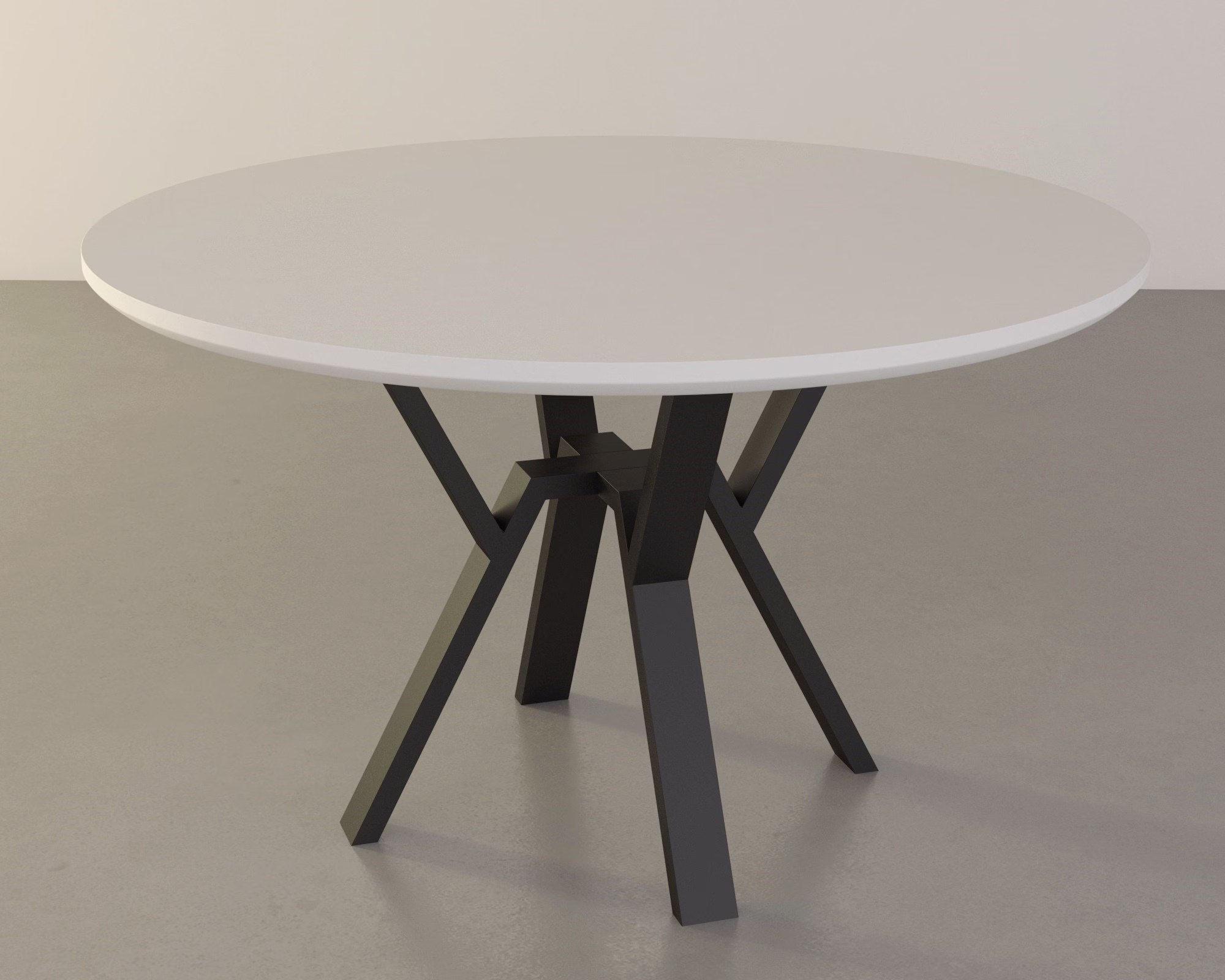 Wedding Round Table | 30'' Height | Dining & Kitchen With Metal Legs | By Turguz Studio