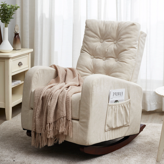 EYIW Modern Single Sofa Reclining Chair, Lazy Sofa Balcony Reclining Sofa, Steel Frame Adjustable Chair
