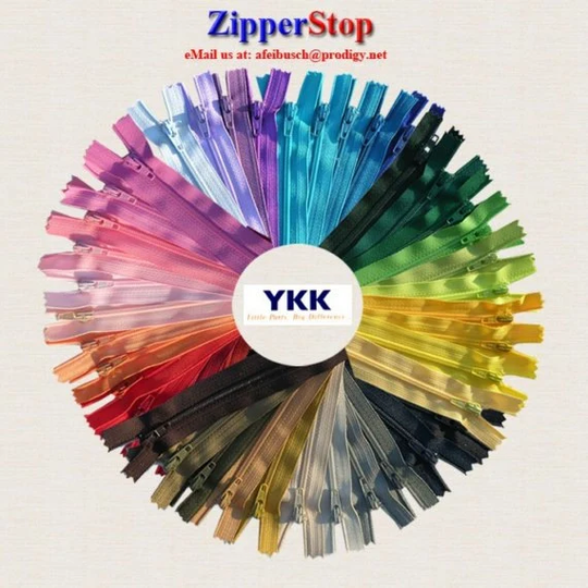 4", 5", 6"&7"100 Assorted Colors 500 Available in Stock -Most On Etsy-Wholesale Ykk Closed Bottom - Great For Craft Projects
