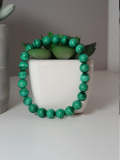 Malachite Beaded Bracelet