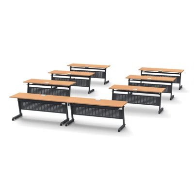 14 Person Training Meeting Seminar 8 Piece Tables Set