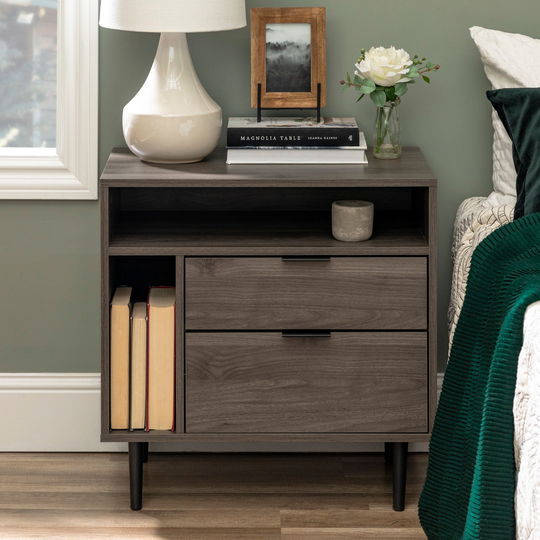 Middlebrook 25-inch Modern 2-drawer Storage Nightstand