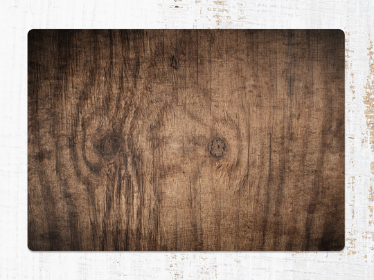Dark Wood Chair Mat, Brown Splat Vinyl Floor Plank Protective Pvc Area Rug, Kids Room Decor