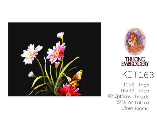 Kit 163 Hand Embroidery More 30% Threads