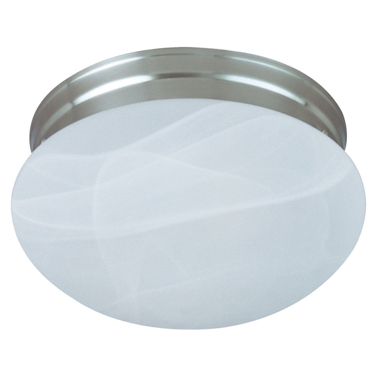 Maxim Iron Shade 2-light Nickel Essentials 588x Flush Mount Light