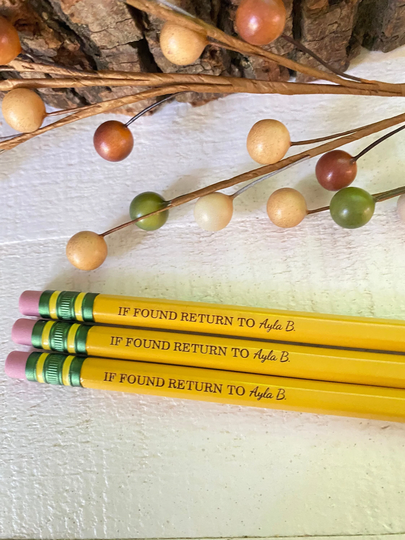 Personalized Pencils, Back To School, School Supplies, Name Pencils