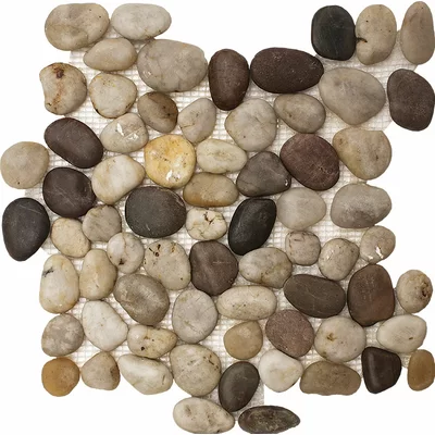 Pebble Random Sized Tile in Wine