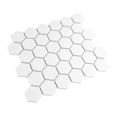 Lunata 2" x 2" Straight Edge Honeycomb Porcelain Wall Tile