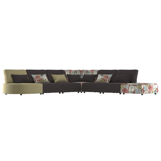 Handy Living McCarthy Multi Fabric Modular Sectional Sofa
