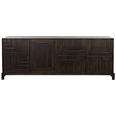 Holden 82'' Wide Walnut Solid Wood Sideboard