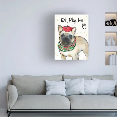 Anne Tavoletti ''Strike A Paws VI Christmas'' Canvas Art