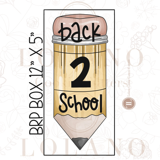 Byo Back To School Pencil Cookie Cutter Set Of 3