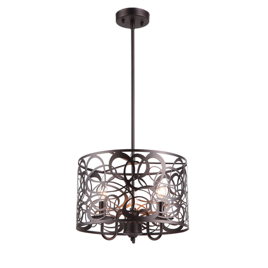 Contemporary 3-light Oil Rubbed Bronze Pendant - Oil Rubbed bronze - Oil Rubbed bronze
